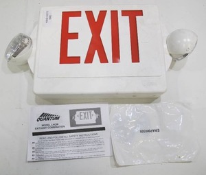 lot 640 image: Lithonia Lighting Quantum Dual LED Exit Sign