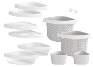 lot 662 image: SterlingKohler Store Family 12-Piece Shelf Kit in White