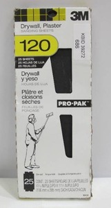lot 686 image: 3M Pro-Pak 4-316 in. x 11-14 in. 120 Grit Fine Drywall Sanding Sheet (25-Pack)
