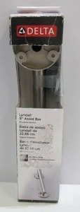 lot 693 image: Delta Lyndall 9 Brushed Nickel Assist Bar
