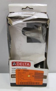 lot 692 image: Delta Crestfield Toilet Paper Holder in Brushed Nickel