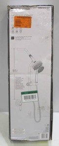 lot 700 image: Glacier Bay 6-Spray Wall Bar Raincan Showerhead with 6-Spray Handshower in Chrome