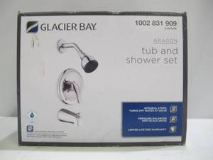 lot 706 image: Glacier Bay Aragon Single-Handle 1-Spray Tub and Shower Faucet in Chrome (Valve Included)