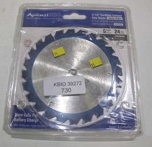 lot 730 image: Avanti Pro 5-12 in. x 24-Teeth Framing Saw Blade