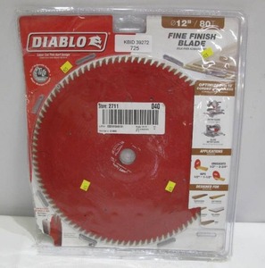 lot 725 image: Diablo 12 in. x 80-Teeth Finishing Saw Blade