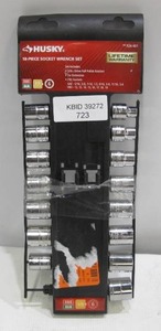 lot 723 image: Husky 38 in. Drive Ratchet and SAEMetric Standard Socket Set