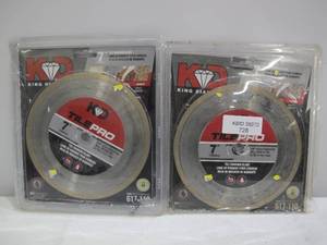 lot 728 image: 2-Pack King Diamond 7 in. Diamond Tile Circular Saw Blade