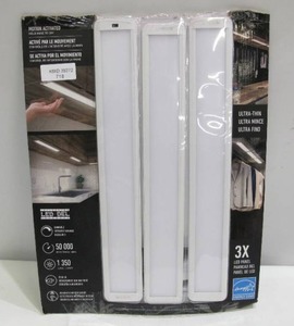 lot 718 image: Artika Stream LED Under Cabinet 3 Light Set