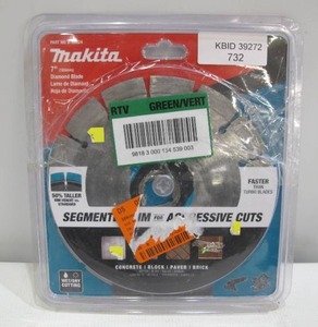 lot 732 image: Makita 7 in. Segmented Rim Diamond Blade for General Purpose