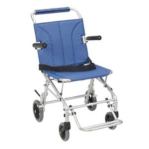 DRIVE MEDICAL Super Light, Folding Transport Chair with Carry Bag and Flip-Back Arms