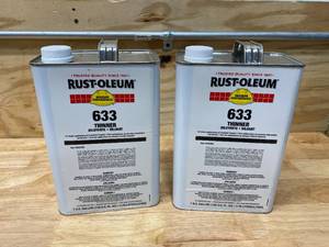 RUST-OLEUM Lot of 2-  Paint Thinner, 1 gal, Solvent, 771gL, Alkyd and Latex Thinner for Brush Applications