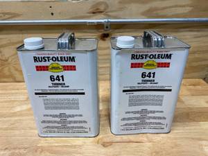 RUST-OLEUM Lot of 2-  Paint Thinner, 1 gal, Solvent, 758gL, Alkyd and Later Thinner for Spray Applications