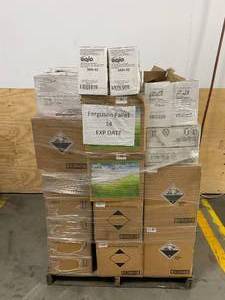 Pallet Full of Various Hand Soap and Cleaning Products