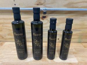 OLEAVIA Lot of 4 Bottles of-  Organic Extra Virgin Olive Oil (Savrandere Edition)