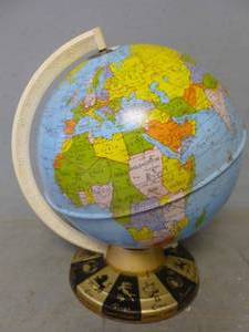 Vintage Metal Globe