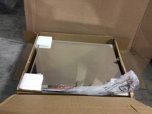 lot 10 image: 24 in. W x 30 in. H x 5 in. D Frameless Recessed or Surface-Mount Bathroom Medicine Cabinet with Beveled Mirror Customer Returns See Pictures