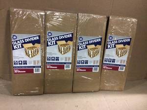 lot 22 image: Pratt Retail Specialties Glass Divider Moving Kit Customer Returns See Pictures
