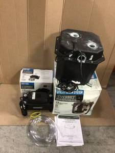 lot 38 image: MIX LOT Everbilt 14 HP Pre-Plumbed Sink Tray System Sump Pump Customer Returns See Pictures