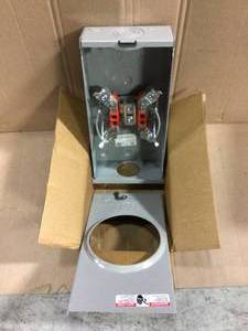 lot 40 image: 200 Amp 4-Terminal Ringless Overhead Horn Bypass Meter Socket Customer Returns See Pictures