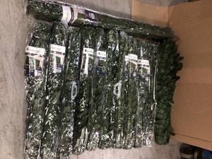 lot 61 image: 60 in. x 96 in. Faux Ivy Leaf IndoorOutdoor Privacy Roll Customer Returns See Pictures