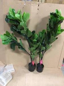 lot 64 image: Fiddle Leaf Fig 47 in. IndoorOutdoor Artificial Customer Returns See Pictures