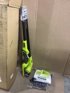 lot 100 image: RYOBI 40V 18 in. 2-in-1 Cordless Battery Walk Behind Push Mower and Trimmer with 4.0 Ah Battery and Charger Customer Returns See Pictures