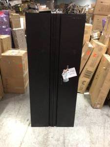 lot 111 image: Husky 4-Piece Regular Duty Welded Steel Garage Storage System in Black (78 in. W x 75 in. H x 19 in. D) Customer Returns See Pictures