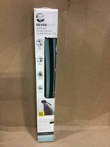 NeverRust 50 in. to 72 in. Aluminum Adjustable Tension Double Curved Shower Rod in Bronze by Zenna Home Customer Returns See Pictures