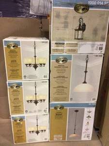 MIX LOT OF Lighting Various models and Conditions Customer Returns See Pictures