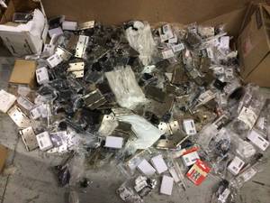 MIX LOT OF HARDWARE KNOBS  &amp MISC Customer Returns See Pictures