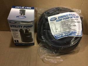 Superior Pump 24 ft. Poly Universal Discharge Sump Pump Hose Kit Customer Returns See Pictures