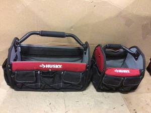 Lot of 2 Husky Tool Totes Customer Returns See Pictures