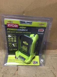 RYOBI 40V 300-Watt Power Inverter (Tool Only) Customer Returns See Pictures