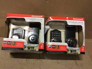 Lot of assorted Honeywell  Keypad Electronic Knob Entry Door Lock Customer Returns See Pictures