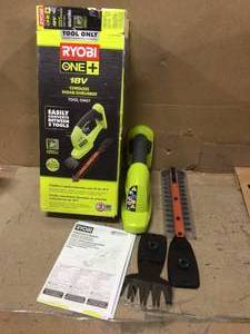 Ryobi ONE 18 Volt Lithium-Ion Cordless Grass Shear &amp Shrubber (Equipment only) Customer Returns See Pictures