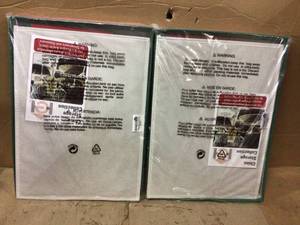 Lot of 2 12-Qt. Glasses Storage Box in Red Customer Returns See Pictures