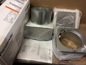 Panasonic WhisperWall 70 CFM Wall Exhaust Bath Fan, ENERGY STAR Customer Returns See Pictures