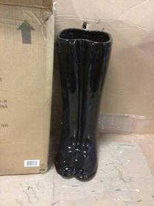 Black Boots Umbrella Stand Customer Returns See Pictures