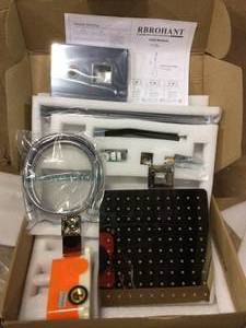 Boyel Living 1-spray 10 in. High PressureDual Shower Head and Handheld Shower Head in Polished Chrome Customer Returns See Pictures