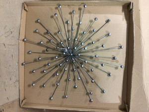 Stratton Home Decor Silver Burst Wall Decor Customer Returns See Pictures