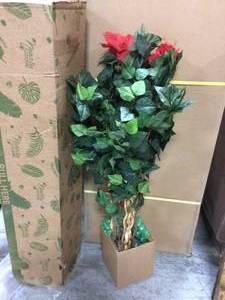 Nearly Natural 4 ft. Hibiscus Tree Customer Returns See Pictures