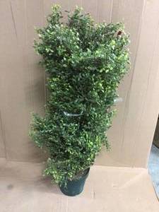 Tap and Hold to Zoom 48 in. Upright Artificial Juniper Tree with Green Round Growers Pot Customer Returns See Pictures