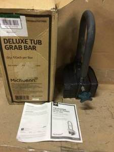 Deluxe Grab Bathtub Bar With Microban Antimicrobial Treatment Customer Returns See Pictures