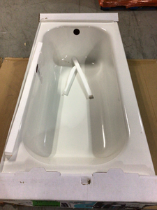 Mauicast 60 in. Right Drain Rectangular Alcove Soaking Bathtub in White by Bootz Industries
