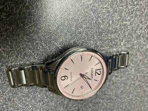 Citizen Fe6100-59x Womens 38mm Solar Power Stainless Steel Pink Dial Watch The retail price $129.99