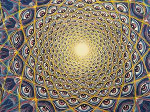 lot 213 image: Colorful Print The Eyes