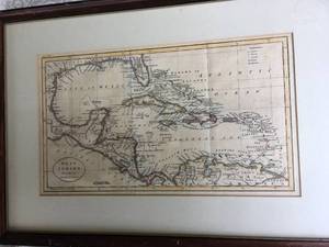 lot 272 image: Framed Antique Maps - Set of 2