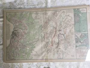 lot 277 image: Antique Map of Petersburg, Battlefield of Gettysburg