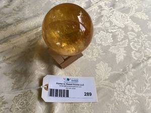 lot 289 image: Citrine Crystal w Stand