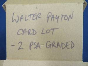 WALTER PAYTON CARD LOT - 2 PSA GRADED